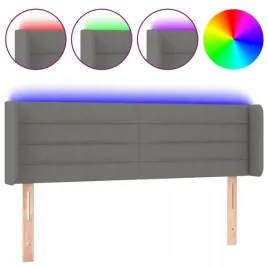 zaglowek-do-lozka-z-led-ciemnoszary-147x16x