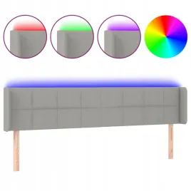 zaglowek-do-lozka-z-led-jasnoszary-203x16x7