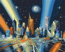 malowanie-po-numerach-promienie-metropolii-40x50