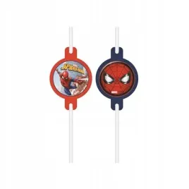 rurki-papierowe-z-medalionem-spiderman-4szt