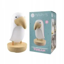 lampka-nocna-led-i-bluetooth-speaker-tukan-bialy