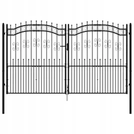 brama-z-grotami-czarna-305x223-cm-malowana-proszkowo-stal