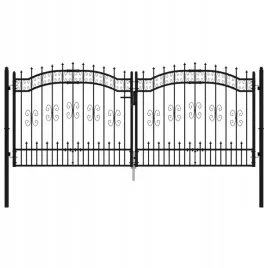 brama-z-grotami-czarna-305x173-cm-malowana-proszkowo-stal