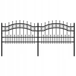ogrodzenie-z-grotami-czarne-115-cm-malowana-proszkowo-stal