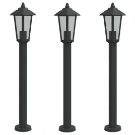 lampy-ogrodowe-na-slupku-3-szt-czarne-80-cm-stal-nierdzewna