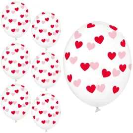 balony-lateksowe-transparentne-czerwone-6szt