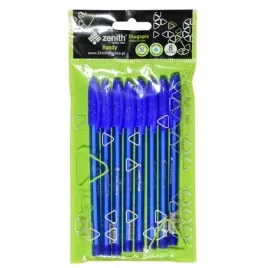 dlugopis-ze-skuwka-zenith-handy-07mm-niebieski-8szt