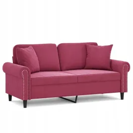 2-osobowa-sofa-z-poduszkami-winna-czerwien-140-cm-aksamit