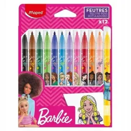 flamastry-barbie-12szt-maped