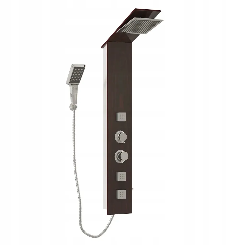 panel-prysznicowy-szklany-brazowy-stan-nowy