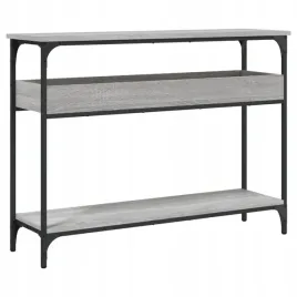stolik-konsolowy-z-polka-szary-dab-sonoma-100x29x75-cm