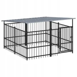 kojec-dla-psa-z-zadaszeniem-stalowy-375-m