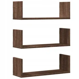 polki-scienne-3-szt-brazowy-dab-58x18x18-cm