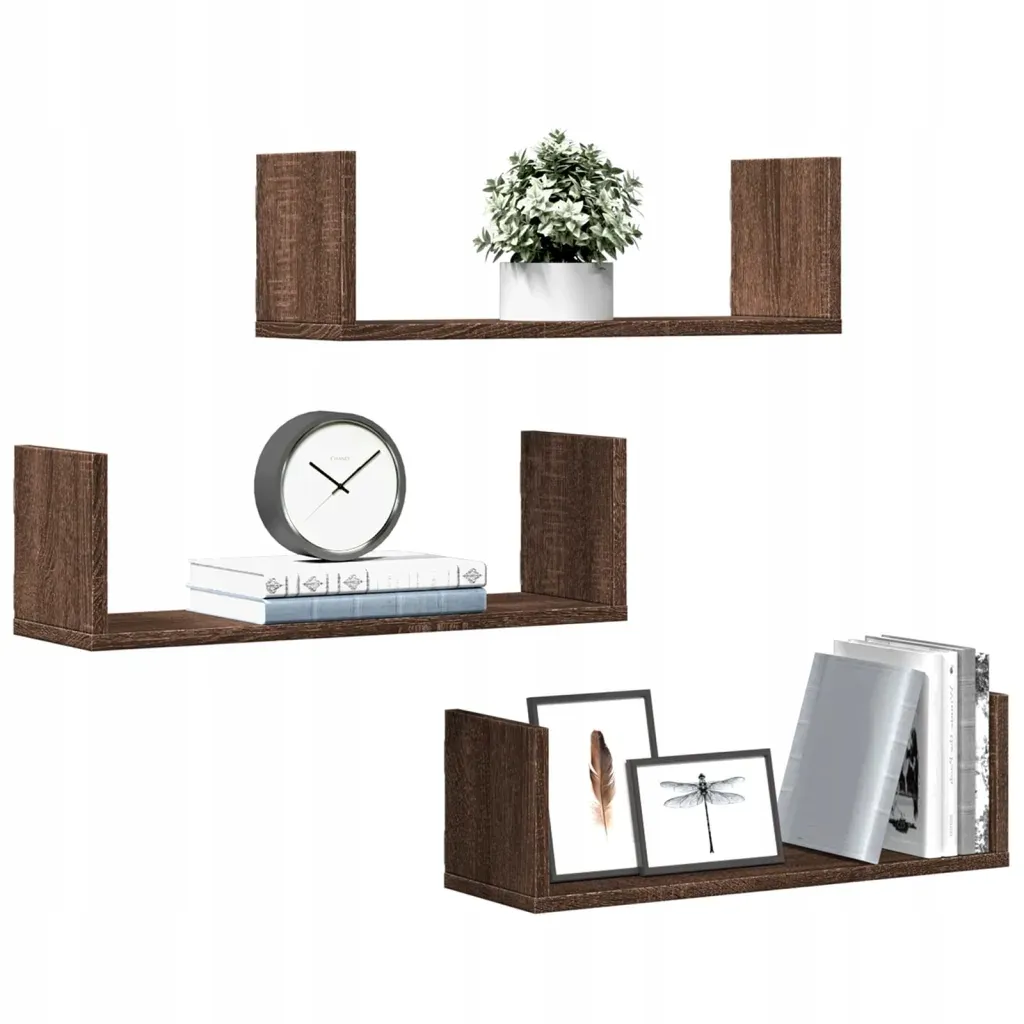 polki-scienne-3-szt-brazowy-dab-58x18x18-cm