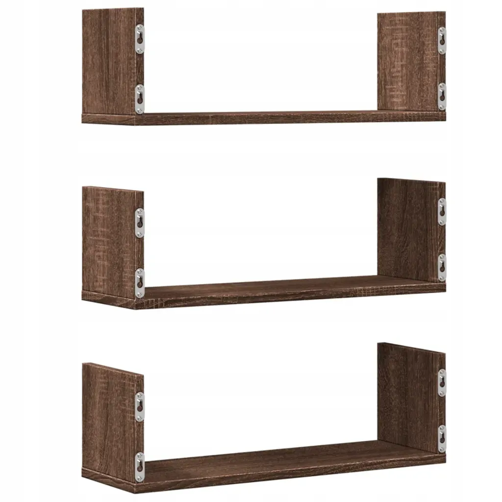 polki-scienne-3-szt-brazowy-dab-58x18x18-cm
