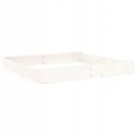 piaskownica-z-siedziskami-biala-kwadratowa-drewno-sosnowe