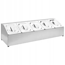 ekspozytor-z-5-pojemnikami-gn-1-6-stal-nierdzewna