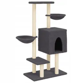 drapak-dla-kota-z-sizalowymi-slupkami-ciemnoszary-117-cm