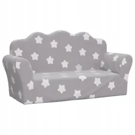 2-os-kanapa-dla-dzieci-jasnoszara-w-gwiazdki-miekki-plusz