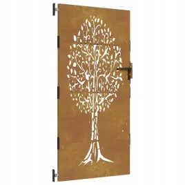 furtka-ogrodowa-85x175-cm-stal-kortenowska-motyw-drzewa