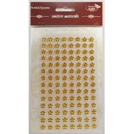 stiker-z-krysztalkami-kwiaty-zlociste-8mm-112szt