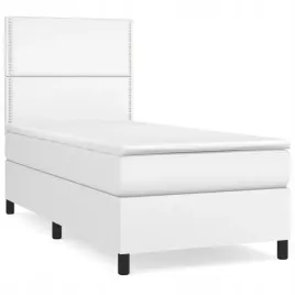 lozko-kontynentalne-z-materacem-biale-ekoskora-100x200-cm