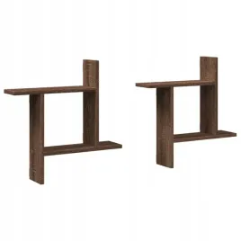 polki-scienne-2-szt-brazowy-dab-50x12x50-cm