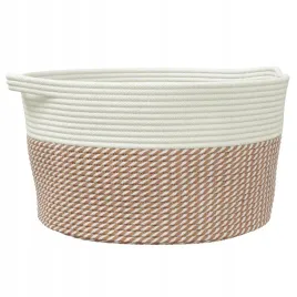 kosz-do-przechowywania-brazowo-bialy-o40x25-c