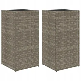 donice-ogrodowe-2-szt-szare-40x40x80-cm-rattan-pe