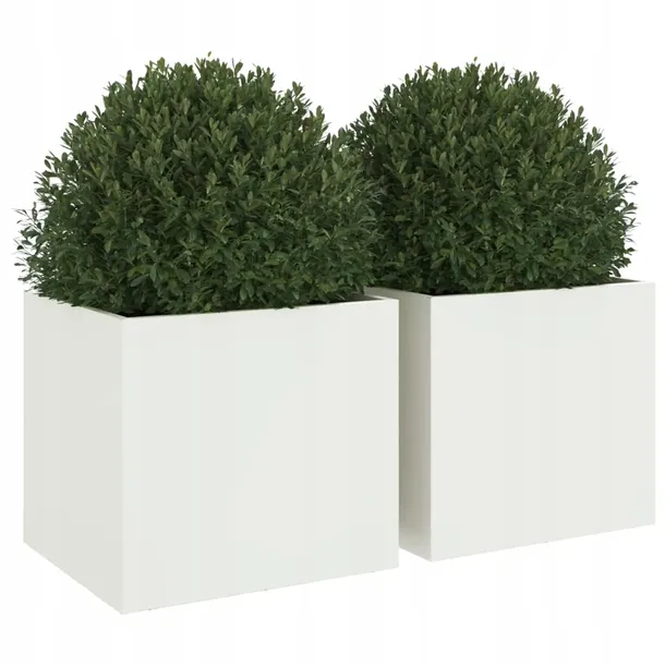 donice-2-szt-biale-32x30x29-cm-stal-marka-vidaxl