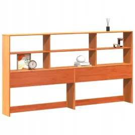 wezglowie-do-lozka-z-polkami-woskowy-braz-200-cm-sosnowe