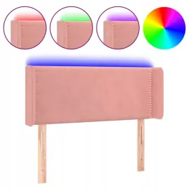 zaglowek-do-lozka-z-led-rozowy-103x16x78-88-cm-aksamit