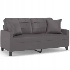 2-osobowa-sofa-z-poduszkami-szara-140-cm-sztuczna-skora