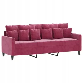sofa-3-osobowa-winna-czerwien-180-cm-obita-aksamitem