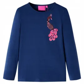 koszulka-dziecieca-z-dlugimi-rekawami-granatow