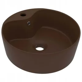 umywalka-z-przelewem-matowy-ciemny-braz-36x13cm