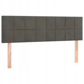 zaglowki-do-lozka-2-szt-ciemnoszare-72x5x