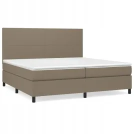 lozko-kontynentalne-z-materacem-taupe-tkanina-200x200-cm