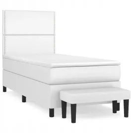 lozko-kontynentalne-z-materacem-biale-ekoskora-100x200-cm