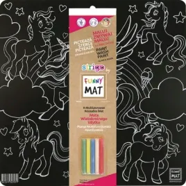 mata-czarna-kreda-unicorns-funny-mat-strigo