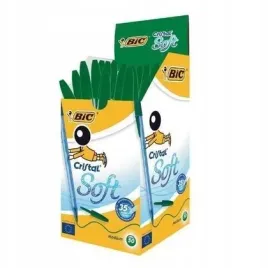 paczka-bic-cristal-soft-dlugopis-zielony-pudelko-50szt