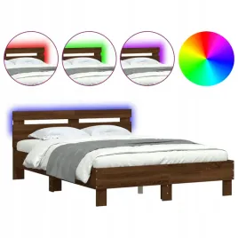 rama-lozka-z-wezglowiem-i-led-brazowy-dab-120x200-cm