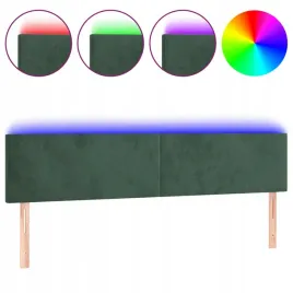 zaglowek-do-lozka-z-led-ciemnozielony-200x5