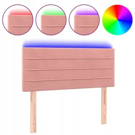 zaglowek-do-lozka-z-led-rozowy-100x5x78-88-cm-aksamit