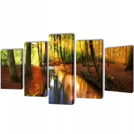 zestaw-obrazow-canvas-200-x-100-cm-las