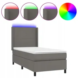 lozko-kontynentalne-z-materacem-i-led-szara-ekoskora-90x200-cm