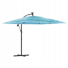 parasol-ogrodowy-na-stalowym-slupku-niebieski-2