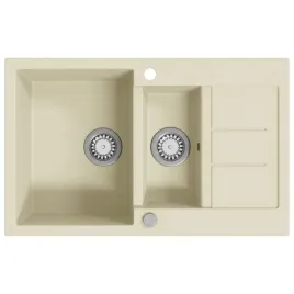 granitowy-zlewozmywak-dwukomorowy-bezowy