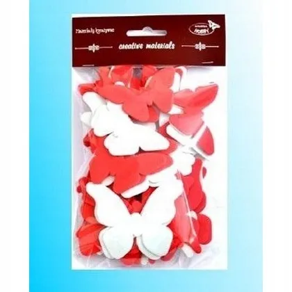 motyle-czerwono-biale-52szt