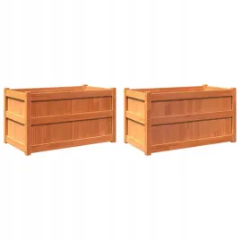 donice-ogrodowe-2-szt-woskowy-braz-lite-drewno-sosnowe